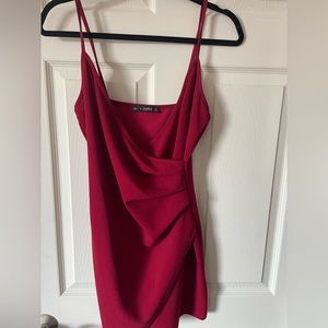 Red bodycon mini dress